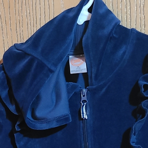 WONDER NATION GIRL'S SIZE 7-8 ZIP FRONT PLUSH - Picture 5 of 6